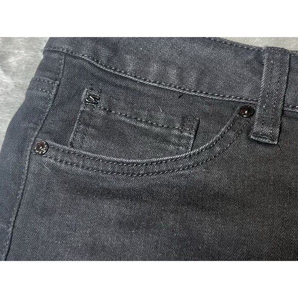 Seven7 Weekend Shorts Womens 10 Black Denim Cutoff Distressed School Summer - Picture 3 of 16